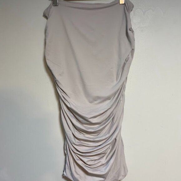 Supre Two-piece Set Light Beige Women's Crop Top Midi Skirt Size XL - Picture 3 of 10